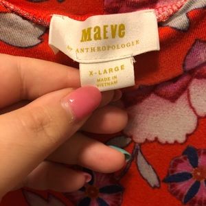 Anthropologie Dresses - Floral Peach Orange 🍊 and Mint Racer Dress Anthropologie Dresses - Floral Peach Orange 🍊 and Mint Racer Dress